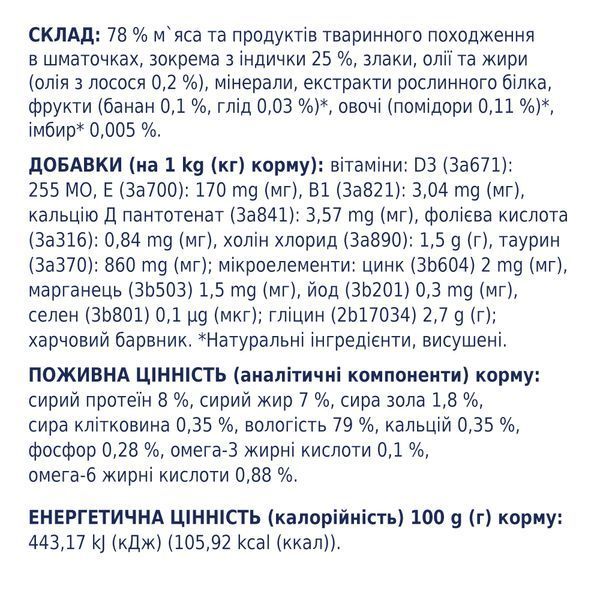 Premium пауч індичка в соусі цуценята 0,1 кг 4820215363198 фото